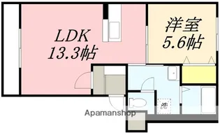 MERSON・RIRE(メルソン・リール)【201号室】の間取り