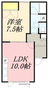 ルミエール柏木【203号室】の間取り