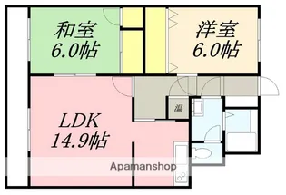 MSねむの木【403号室】の間取り