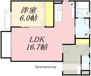 ルーチェ.Ⅰ【202号室】の間取り