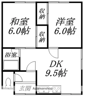 リヴェール伍番館【6号室】の間取り
