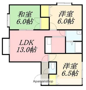 ウィスタリア【2階】の間取り