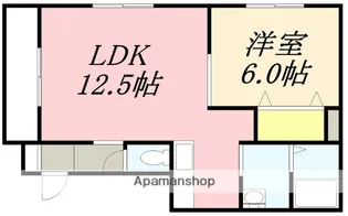 グランドソレーユ【201号室】の間取り