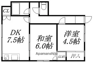 ルグラン亀田本町【203号室】の間取り