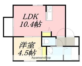 HEART(ハート)【201号室】の間取り