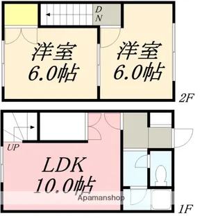 コーポHERO亀田港【C号室】の間取り