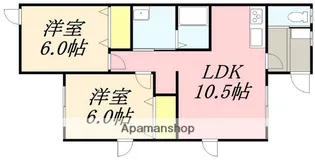 サンライフヴィレッジⅣ【101号室】の間取り