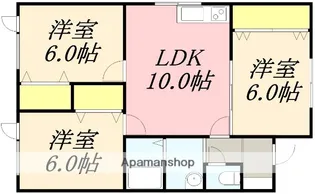 ニューカトレア朋【101号室】の間取り