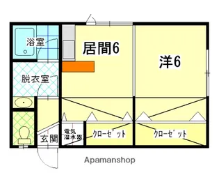 リージャストマンションむさし野【104号室】の間取り