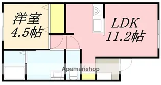 Prince K.R【102号室】の間取り