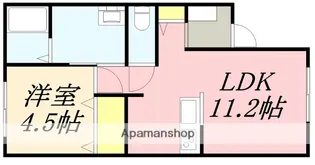 PRINCE K・R【201号室】の間取り