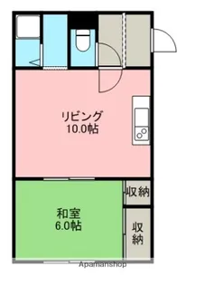 ダイワハイツ亀田【205号室】の間取り