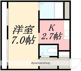 ビバリアⅡ【314号室】の間取り