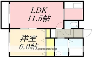 ボヌール・ピエス【2階】の間取り