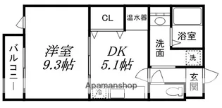 ■クラスター・ラ・ティア■【104号室】の間取り