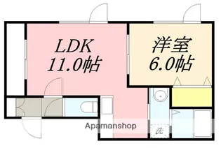 アンダンテⅣ【201号室】の間取り