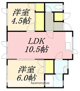 ガーデン川原Ⅱ【1階】の間取り