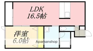 CHATON川原(シャトンカワハラ)【102号室】の間取り