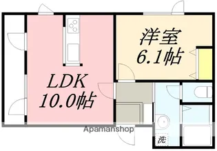 PRIME STAGE R TOMIOKA【301号室】の間取り