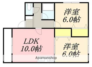 クララハイツ【F号室】の間取り