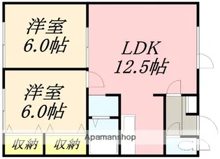 サーパスリブⅡ【203号室】の間取り
