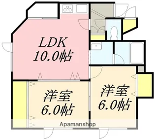 ソニック富岡【1階】の間取り