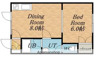 パレドール壱番館【2階】の間取り