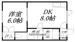 パレドール弐番館【101号室】の間取り