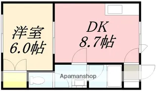 パレドール弐番館【203号室】の間取り