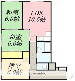 ピアコート21(PEER COURT21)【2階】の間取り