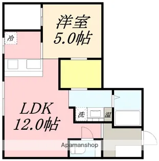 リコテシモ【101号室】の間取り