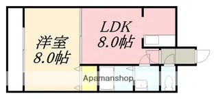 メゾンパティオリーブル美原【2階】の間取り