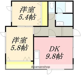 カインドハート(KIND・HEART)【201号室】の間取り