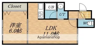 コーポニッタ【201号室】の間取り