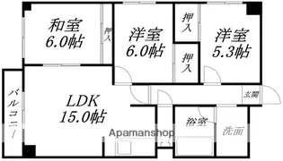 レジデンス美原A棟【405号室】の間取り