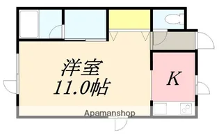 ロジェ美原【202号室】の間取り