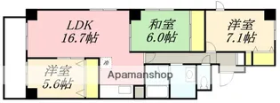 グランディア函館【901号室】の間取り
