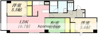 グランディア函館【302号室】の間取り