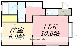 コーポ豊川B【101号室】の間取り