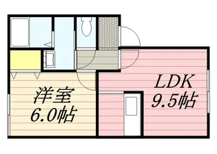 オークヴィラ中道【102号室】の間取り