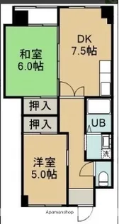 グランメールテルイ【103号室】の間取り