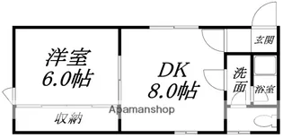 セントラルコート【204号室】の間取り