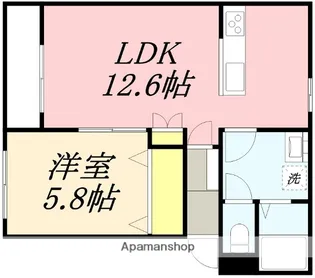 ラピスコートⅡ【302号室】の間取り