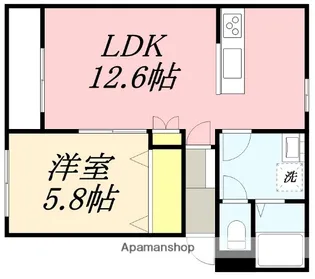 ラピスコートⅡ【204号室】の間取り