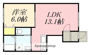 CIEL B(シエルB)【102号室】の間取り