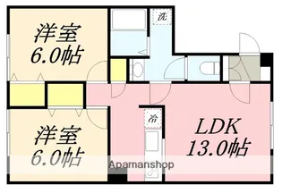 ソフィール西桔梗【101号室】の間取り