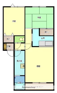 トータス西桔梗B棟【205号室】の間取り