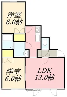 リーヴコート【201号室】の間取り