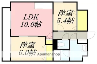 ヴェルドミール西桔梗【301号室】の間取り