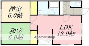 エステート花園【C号室】の間取り